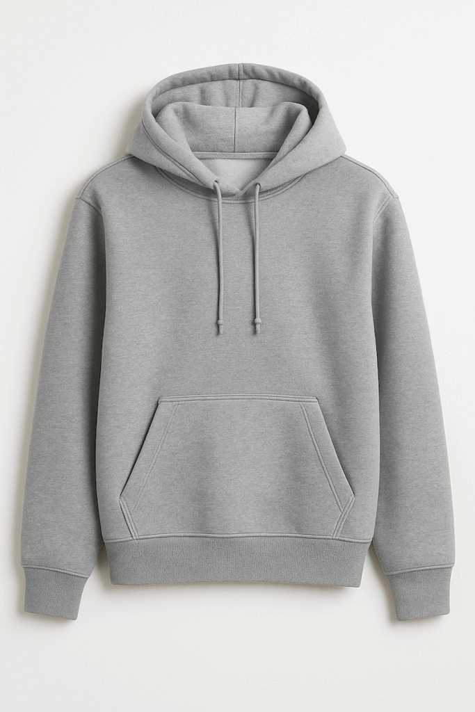 plain gray hoodie