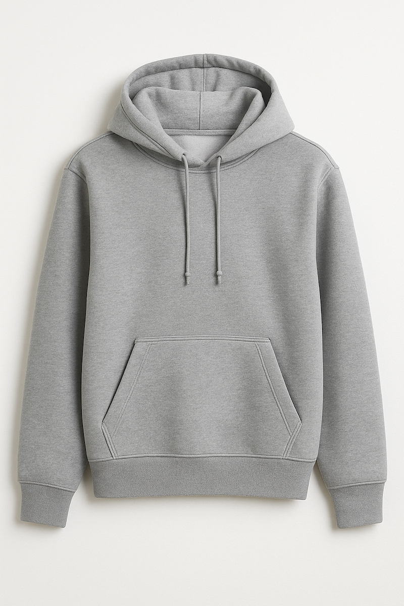 plain gray hoodie